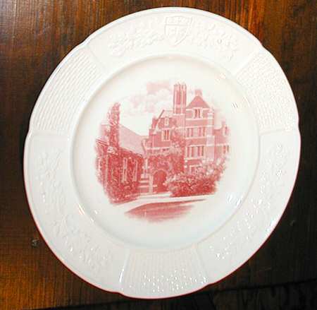 Wellesley College Pink Dinner Plate