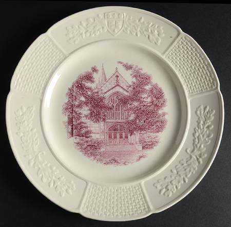 Wellesley College Pink Dinner Plate