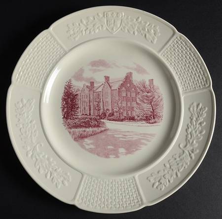 Wellesley College Pink Dinner Plate