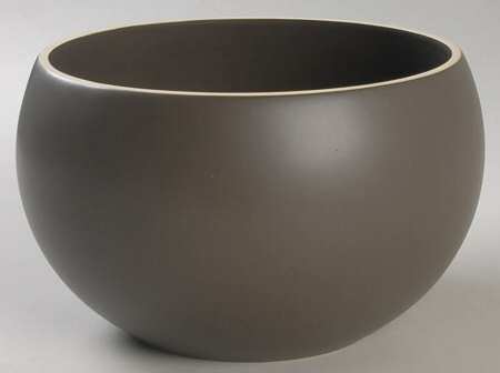 Vera Wang Naturals Graphite 6" Round Serving Bowl