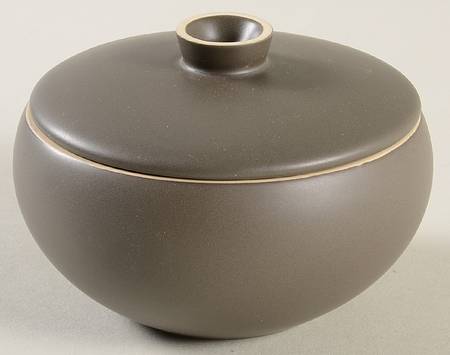 Vera Wang Naturals Graphite Sugar Bowl & Lid