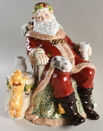 Christmas Memories Collection Cookie Jar & Lid