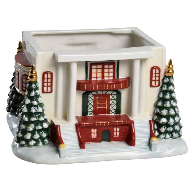 Christmas Memories Collection Sculptured Candy Jar No Lid