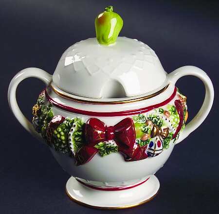 Christmas Memories Collection Sugar Bowl & Lid