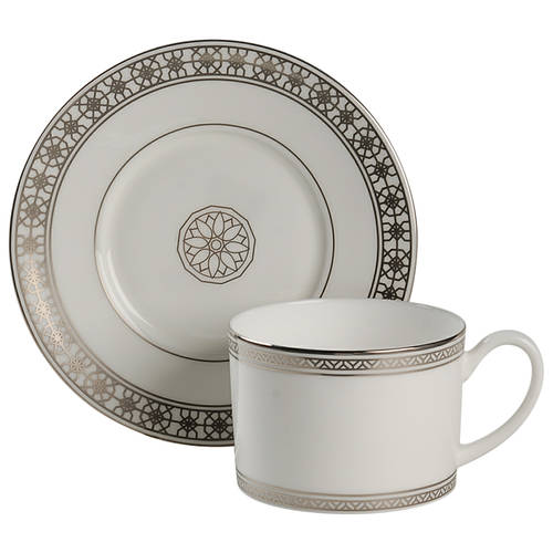 Jaipur Flat Cup & Saucer Set