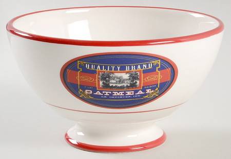 Vintage Label Oatmeal Bowl