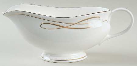 Ballet Ribbon (Gold) Gravy Boat