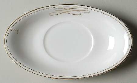 Ballet Ribbon (Gold) Underplate for Gravy Boat