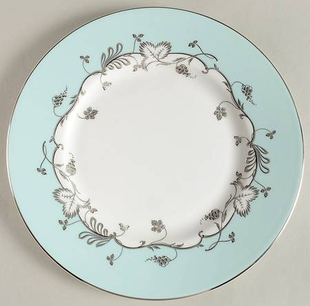 Flourish Robin's Egg (Blue Band) Salad Plate