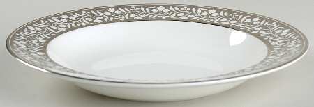 Lily of the Valley Large Rim Soup Bowl