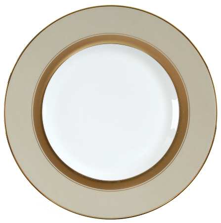 Wedding Band Taupe Accent Salad Plate