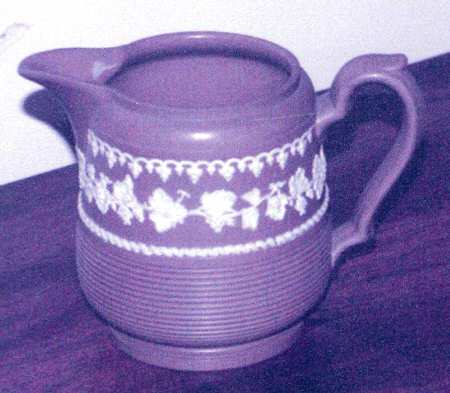 Cream Color on Taupe Jasperware Grape (Old) by Wedgwood