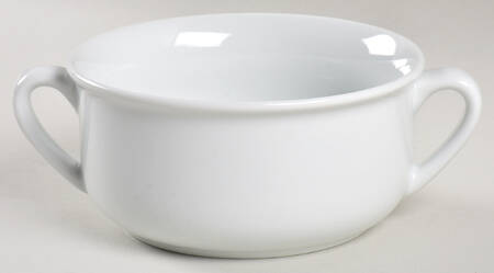 Essential White Flat Cream Soup Bowl