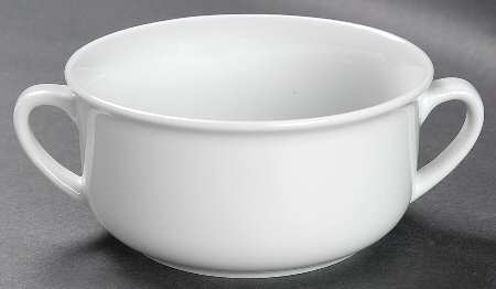 Essential White Flat Cream Soup Bowl