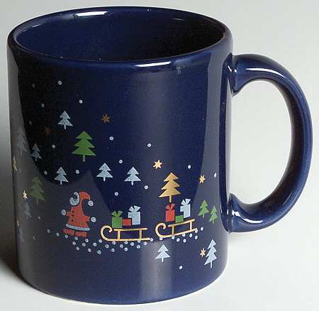 Enchanted Santa Blue by Waechtersbach