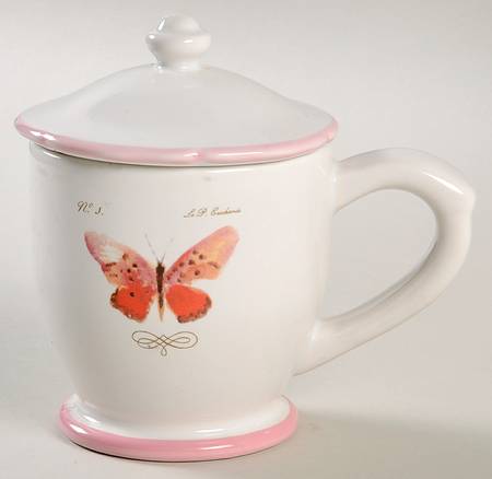 Garden Butterfly Mug & Lid