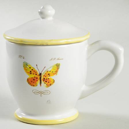Garden Butterfly Mug & Lid