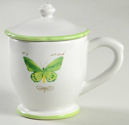 Garden Butterfly Mug & Lid