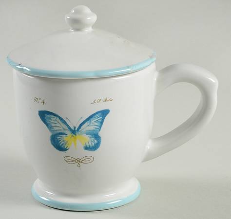 Garden Butterfly Mug & Lid