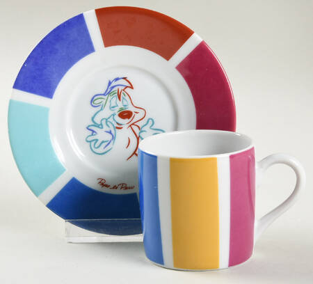 Looney Tunes Flat Demitasse Cup & Saucer Set