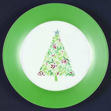 Emeril Christmas Salad/Dessert Plate