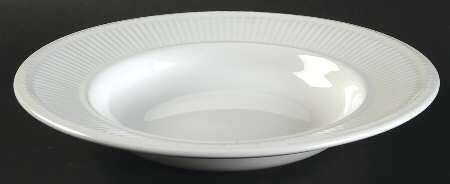 Edme Antique White (New 2008) Large Rim Soup Bowl
