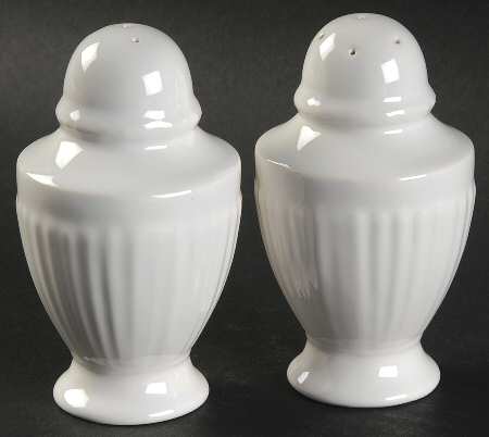 Edme Antique White (New 2008) Salt & Pepper Set