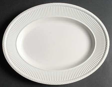Edme Antique White (New 2008) 15" Oval Serving Platter