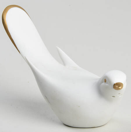 Golden Bird Figural Pepper Shaker