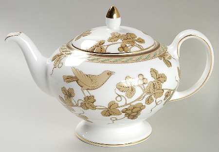 Golden Bird Teapot & Lid
