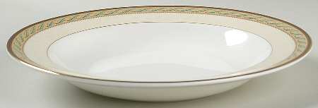 Golden Bird Large Rim Soup Bowl