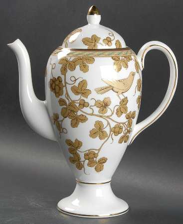 Golden Bird Coffee Pot & Lid