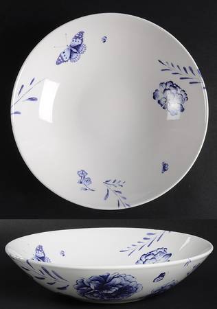 Blue Butterfly Coupe Soup Bowl