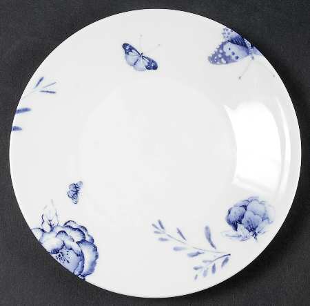 Blue Butterfly Bread & Butter Plate