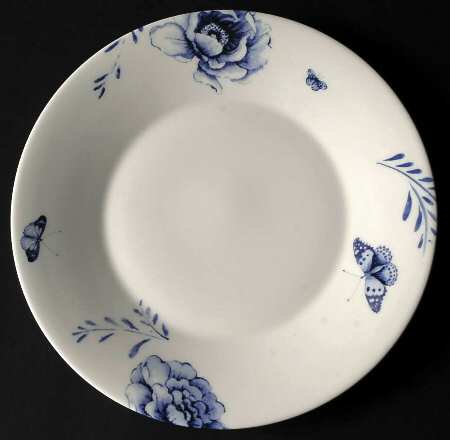 Blue Butterfly Salad Plate