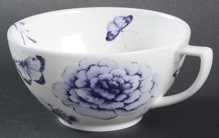 Blue Butterfly Flat Cup