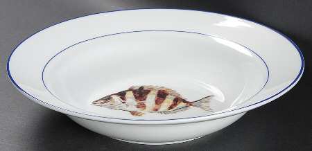 La Mer Fish 10" Soup/Pasta Bowl