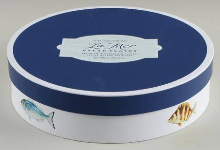 La Mer Fish Decorative Cardboard Box for 4 Salad Plates