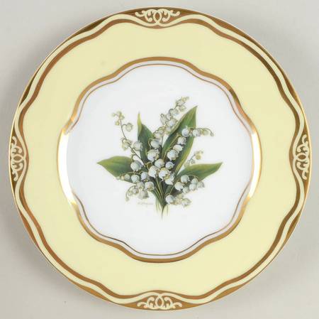 Flowers of the First Lady Collection Salad/Dessert Plate