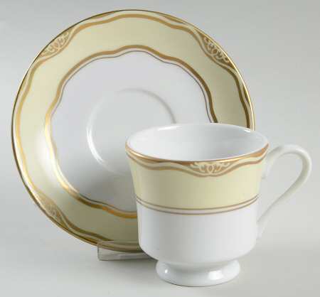 Flowers of the First Lady Collection Footed Cup & Saucer Set