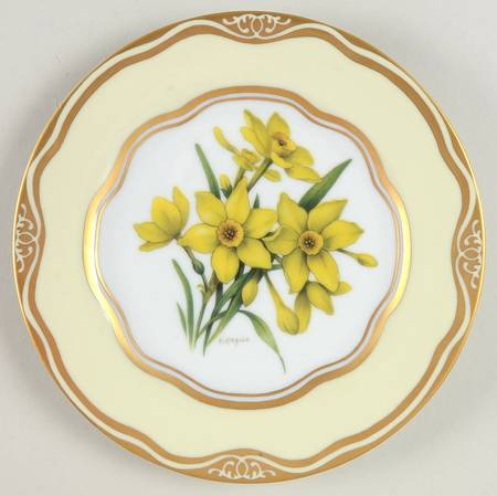 Flowers of the First Lady Collection Salad/Dessert Plate