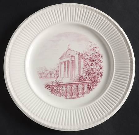 Trinity College Pink Dinner Plate