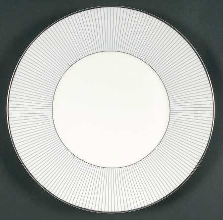 Jasper Conran Blue Pinstripe Luncheon Plate