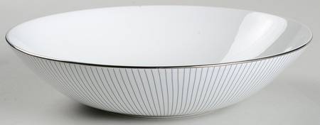 Jasper Conran Blue Pinstripe Large Coupe Soup Bowl