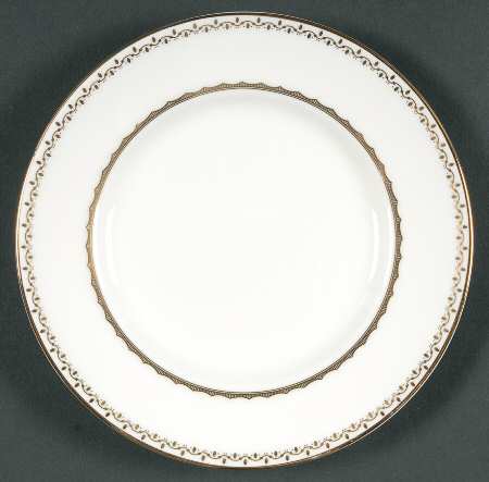 French Knot (Gold Trim) Bread & Butter Plate