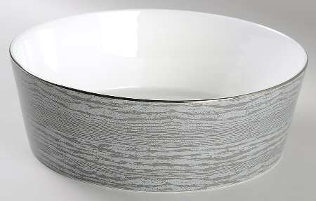 Wood Grain 8" Round Serving Bowl