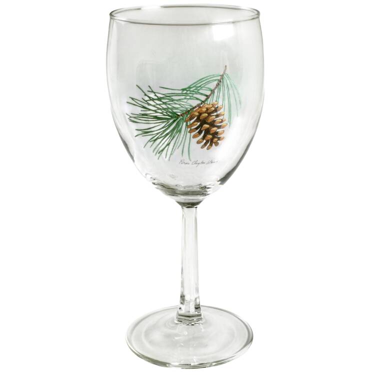 Pinecone Rim 10 Oz Glassware Wine