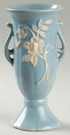 Cameo Blue 8" Vase