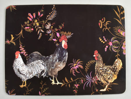 Rooster Francais Corkboard Placemat
