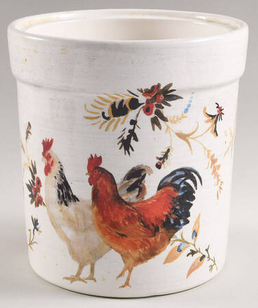 Rooster Francais Large Canister No Lid